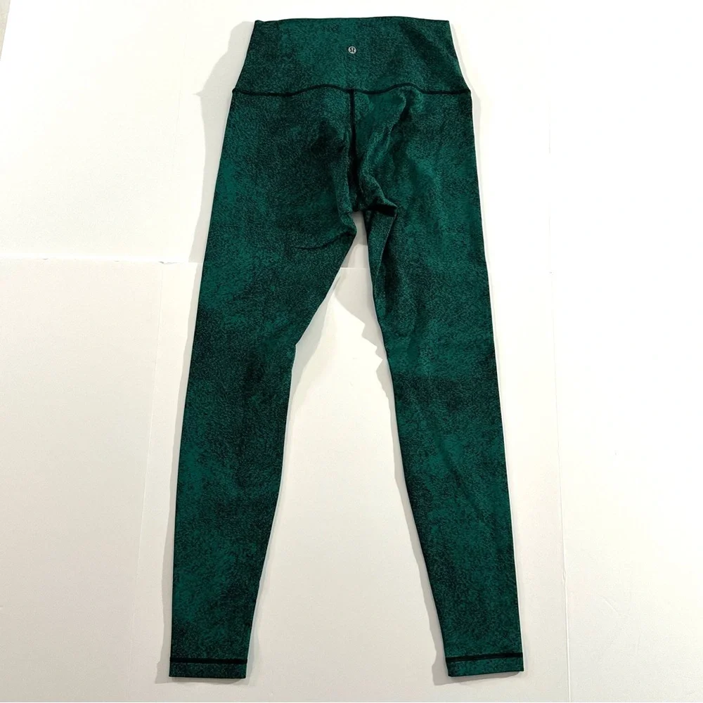 Lululemon Wunder Under High-Rise 30" Luon - Spray Jacquard Hunter Green | 12 - Picture 3 of 12